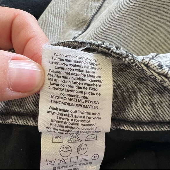 Cheap Monday Washed Frail Gray Over Skirt Women’s Size Medium - Picture 6 of 6